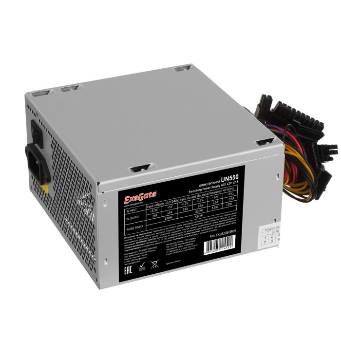 Блок питания ATX Exegate UN550