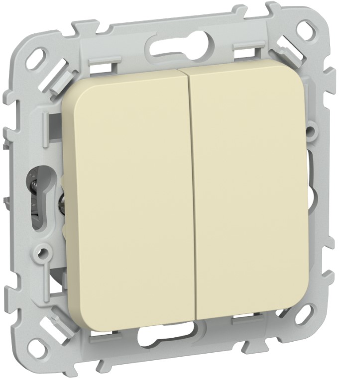 Выключатель двухклавишный IEK FI-V20-0-10-1-K87