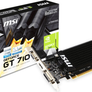 Видеокарта MSI nVidia GeForce GT 710, 2 ГБ DDR3, [GT 710 2GD3H LP]