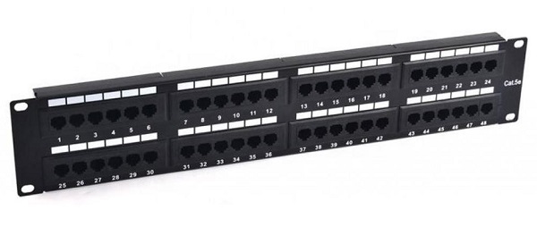 Патч-панель 19, 48xRJ45, UTP, Кат. 5е SUPRLAN 10-0405