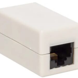 Адаптер проходной EKF TRC-INLC-2RJ45-5EUTP-WH