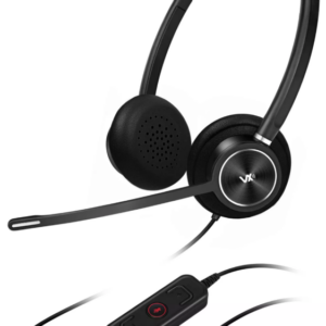 Проводная стереогарнитура VoiceXpert VXH-300D-L, Проводной, Накладные, Черный, [VXH-300D-L]