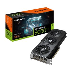 Видеокарта GIGABYTE nVidia GeForce RTX 5060 TI, 8 ГБ GDDR7, [GV-N506TGAMING OC-8GD]
