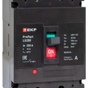 Автоматический выключатель в литом корпусе EKF mccb-250-25-3-250-ls