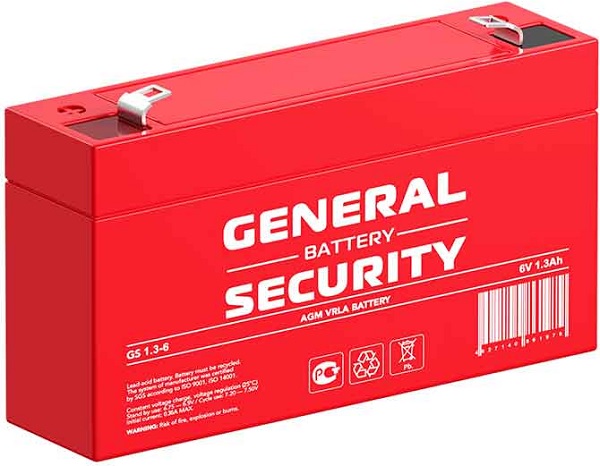 Аккумулятор General Security GS1.3-6