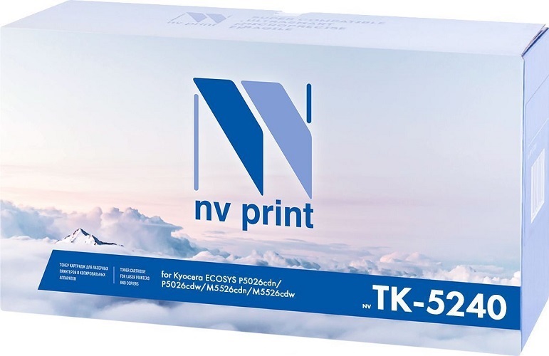 Тонер-картридж NVP NV-TK5240C Голубой