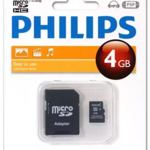 Карта памяти microSDHC 4GB Philips FM04MA45B/97