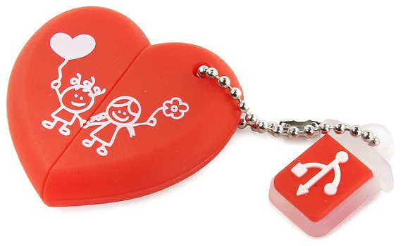 Накопитель USB 2.0 32GB SmartBuy SB32GBHeart