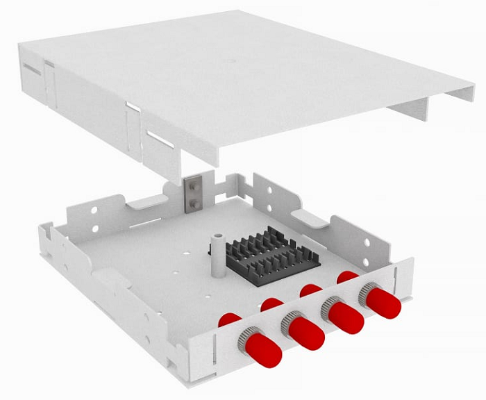 Кросс оптический настенный TopLAN КРНМ-Top-04ST/U-OS2-GY