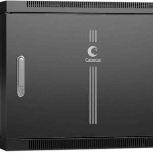 Шкаф настенный 19", 9U Cabeus SH-05F-9U60/60m-BK