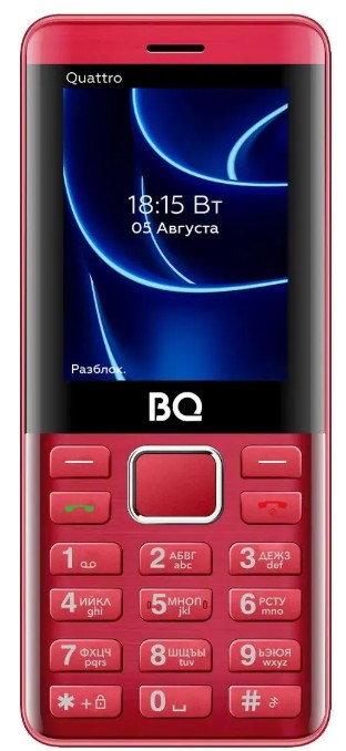 Мобильный телефон BQ 2453 Quattro Red