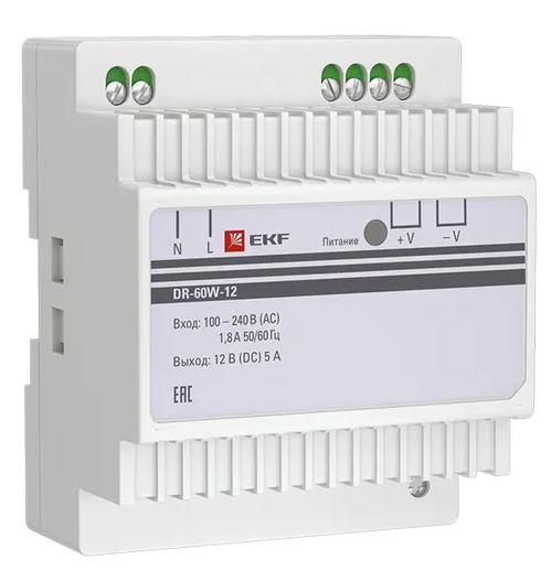 Блок питания EKF dr-60w-12