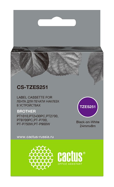 Тонер-картридж Cactus CS-TZES251 Черный