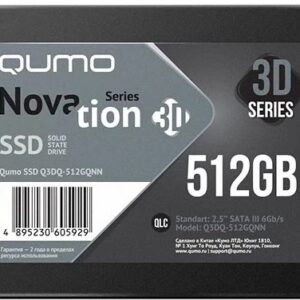 SSD накопитель 512 ГБ Qumo Q3DQ-512GQNN, SATA III, [Q3DQ-512GQNN]