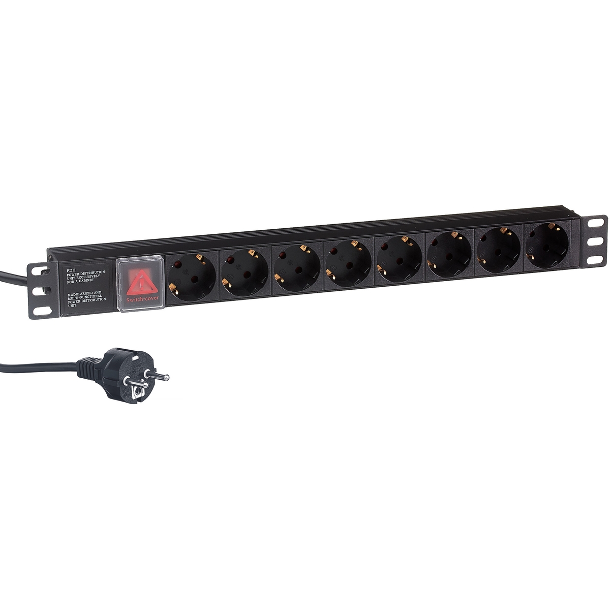Блок розеток Exegate ServerPro PDU-19H802 Al-8S-EU1.8CU-SW