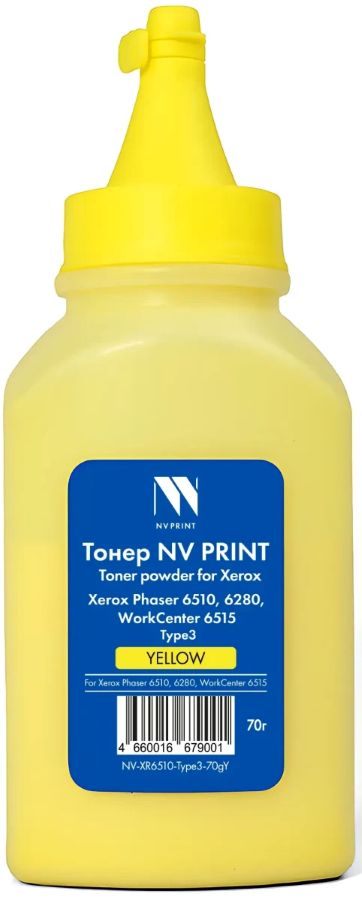 Тонер-картридж NVP NV-XR6510-Type3-70gY Желтый