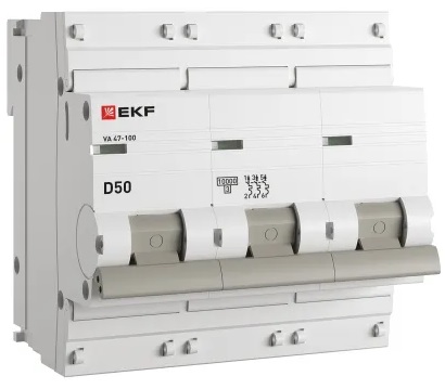 Автоматический выключатель EKF mcb47100-3-50D-pro