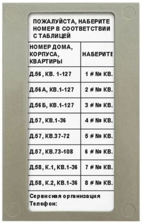 Блок индикации VIZIT БВД-432NP