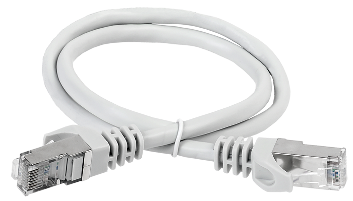 Кабель патч-корд S/FTP 6А кат. 2м ITK PC01-C6ASL-2M