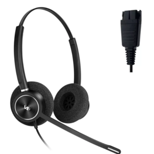 Проводная стереогарнитура VoiceXpert VXH-300DQ, Проводной, Накладные, Черный, [VXH-300DQ]