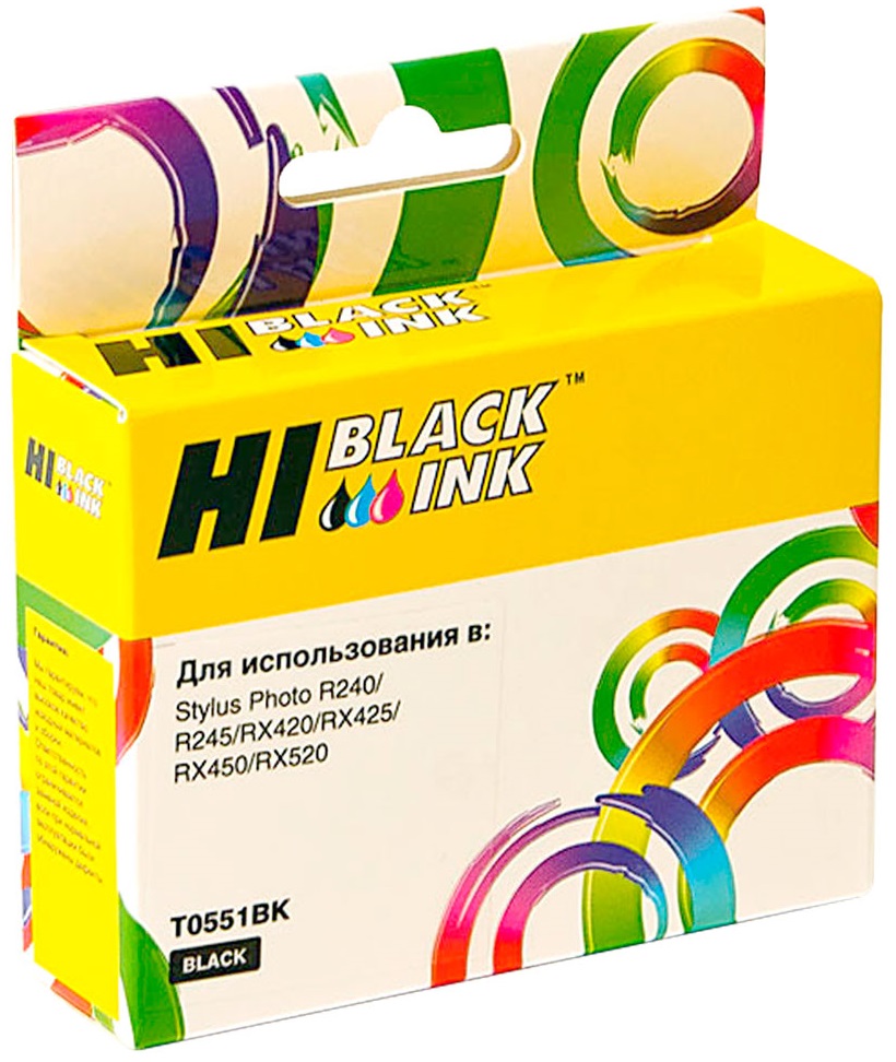 Тонер-картридж Hi-Black HB-T0551 Черный