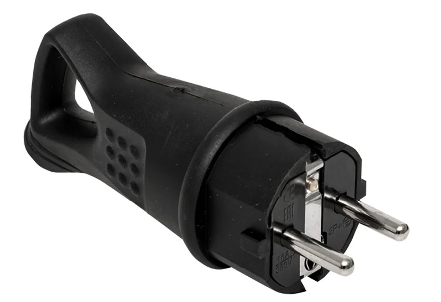 Вилка Filum FL-PLUG-P-EU-IP44-BK