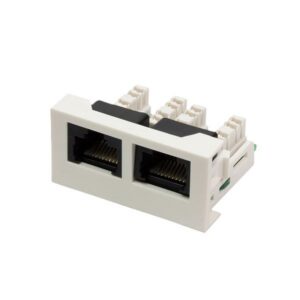 Вставка Lanmaster LAN-WA-LP-2x45/6-WH