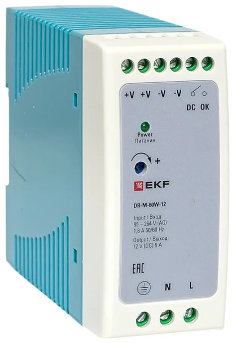 Блок питания EKF DR-M-60W-12