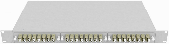 Кросс оптический стоечный TopLAN КРС-Top-1U-48LC/U-OM2-GY