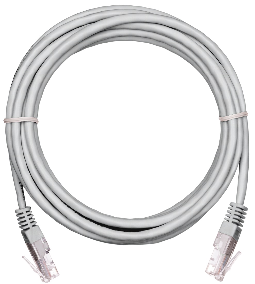 Кабель патч-корд U/UTP 5e кат. 0.5м Netlan EC-PC4UE55B-BC-PVC-005-GY-10