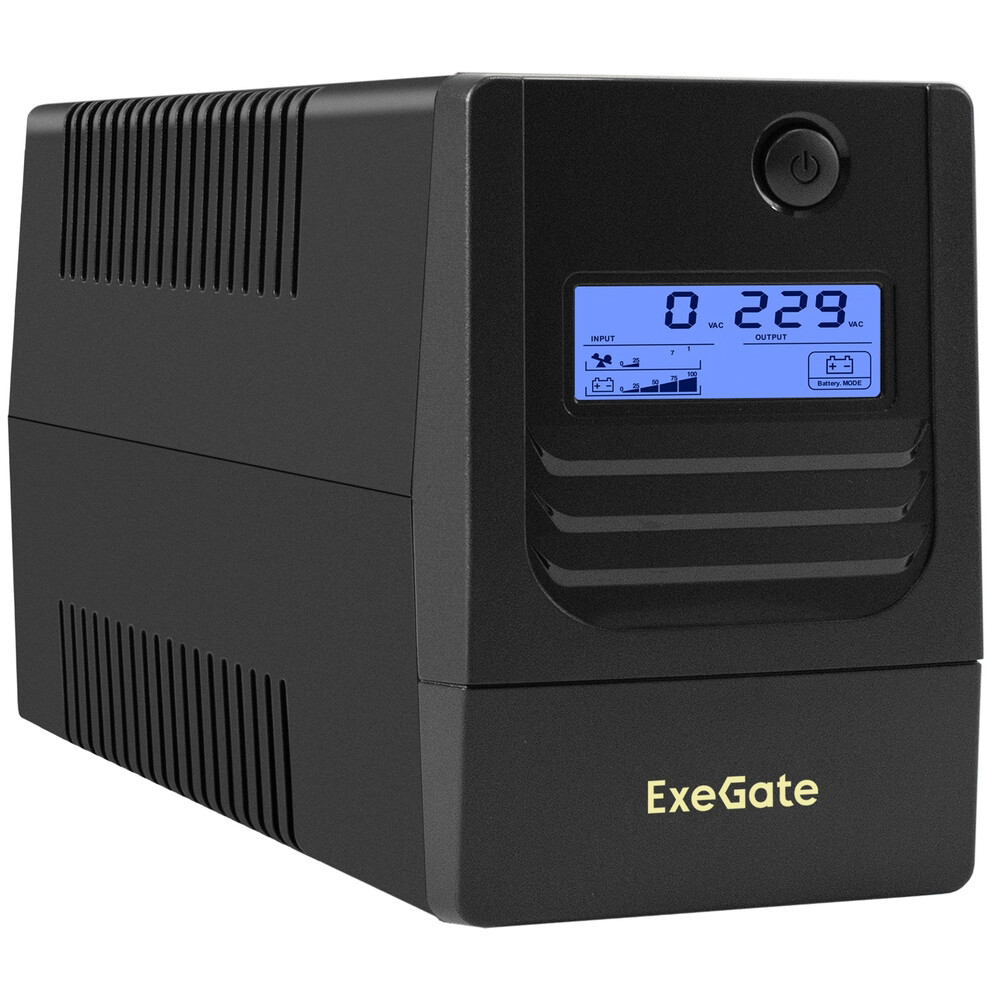 ИБП ExeGate Smart LB-650.LCD.AVR.2SH.USB