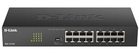 Коммутатор неуправляемый D-link DGS-1016D/J1A
