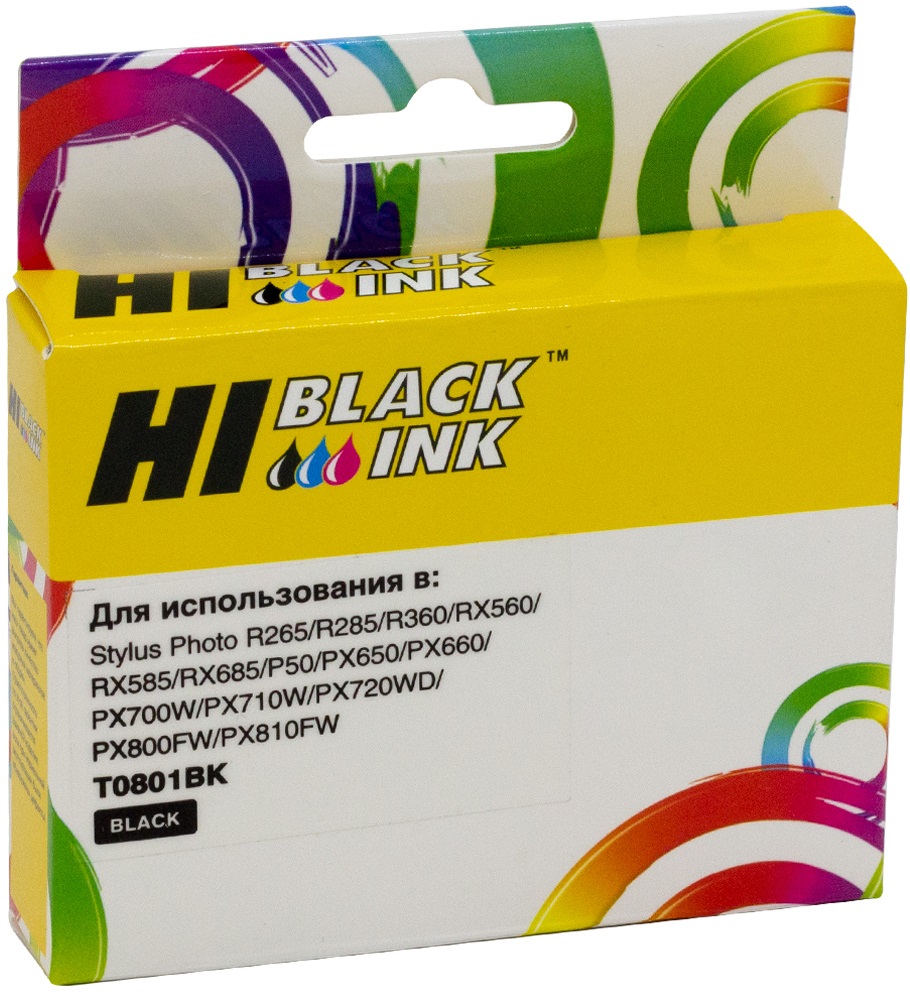 Тонер-картридж Hi-Black HB-T0801 Черный