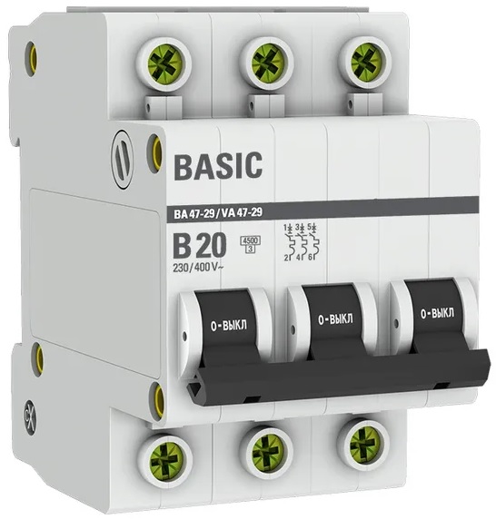 Автоматический выключатель EKF mcb4729-3-20-B