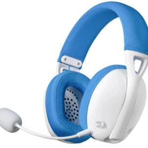 Беспроводные наушники Redragon Ire Pro, Bluetooth, Проводной, Радиоканал, Накладные, Бело-синий, [71539]