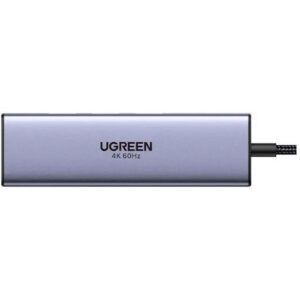 Док-станция UGREEN Port Hub 6-in-1 USB-C Grey (CM511)