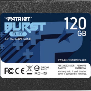 SSD накопитель 120 ГБ Patriot Memory PBE120GS25SSDR, SATA III, [PBE120GS25SSDR]