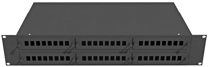 Кросс оптический стоечный TopLAN КРС-Top-2U-48SC/DLC-BK