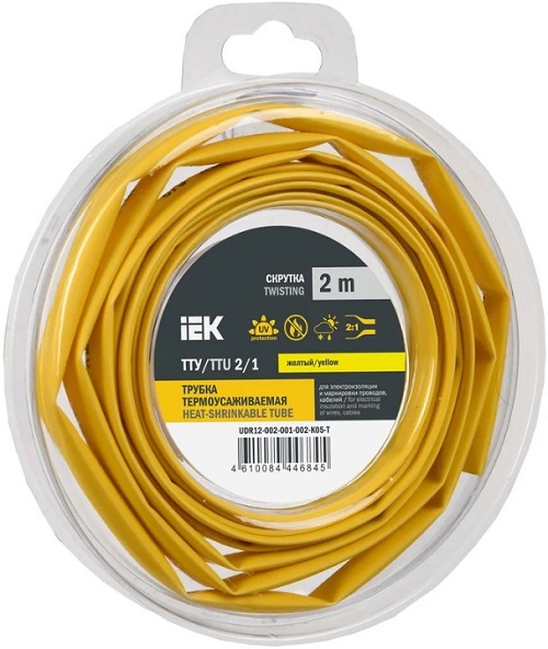 Трубка термоусадочная IEK UDR12-002-001-002-K05-T