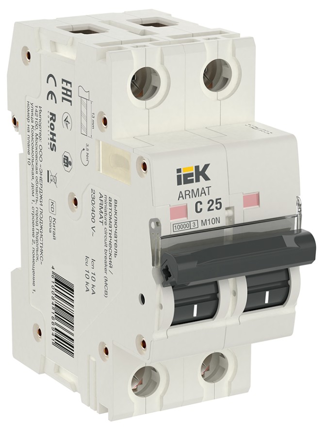 Автоматический выключатель IEK AR-M10N-2-C025