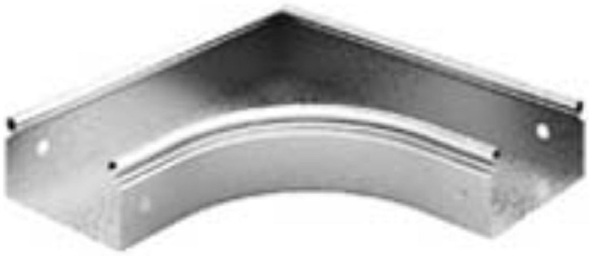 Угол гориз. 90° Ostec УПТП90-200х50-0,7-R100-СЦ