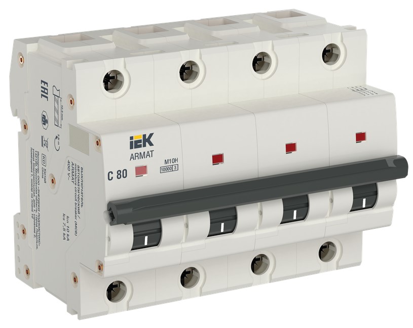 Автоматический выключатель IEK AR-M10H-4-C080