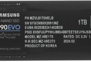 SSD накопитель 1000 ГБ Samsung 990 EVO, PCIe 4.0 x4, [MZ-V9V1T0BW]