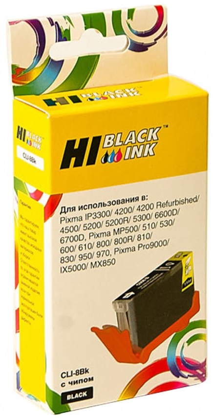 Тонер-картридж Hi-Black HB-CLI-8Bk Черный