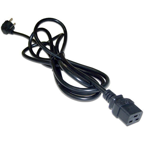 Кабель питания Lanmaster LAN-PP19/SH-1.0-BK