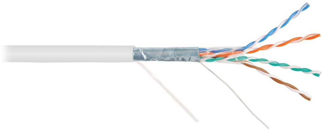 Кабель витая пара F/UTP 5e кат. 4 пары NikoMax NMC 1201C-WT