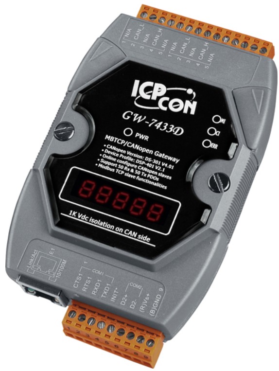 Преобразователь ICP DAS GW-7433D-G CR