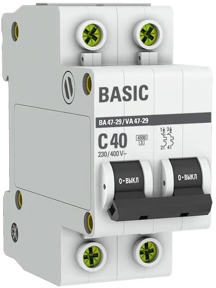 Автоматический выключатель EKF mcb4729-2-40C