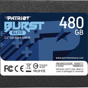 SSD накопитель 480 ГБ Patriot Memory PBE480GS25SSDR, SATA III, [PBE480GS25SSDR]