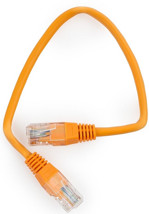 Кабель патч-корд U/UTP 5e кат. 0.25м Cablexpert PP12-0.25M/O
